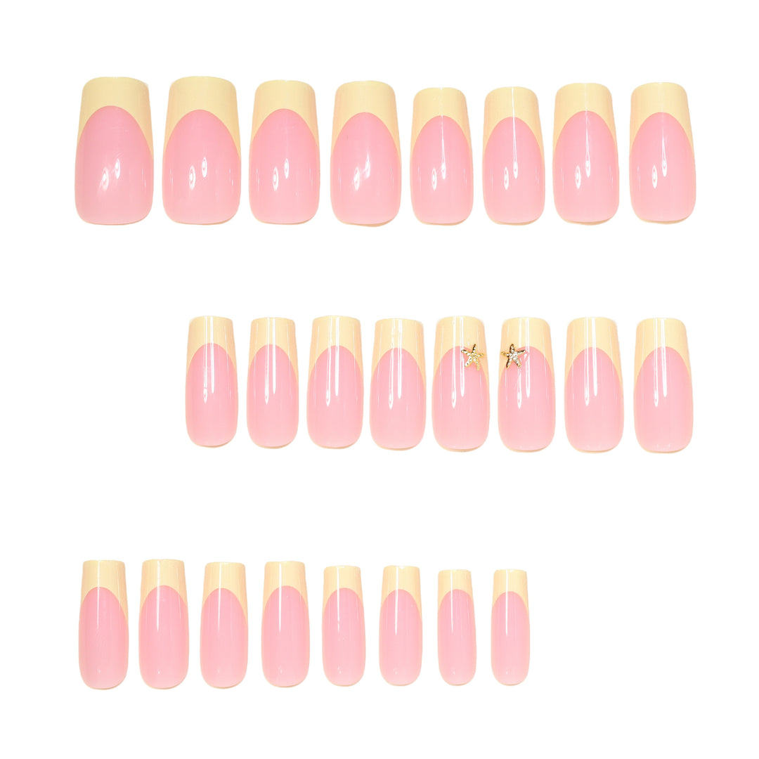 Elegant Stiletto French Tip Nail Art Bowlift