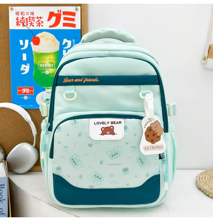 Cute Animal-Themed School Backpack Bowlift