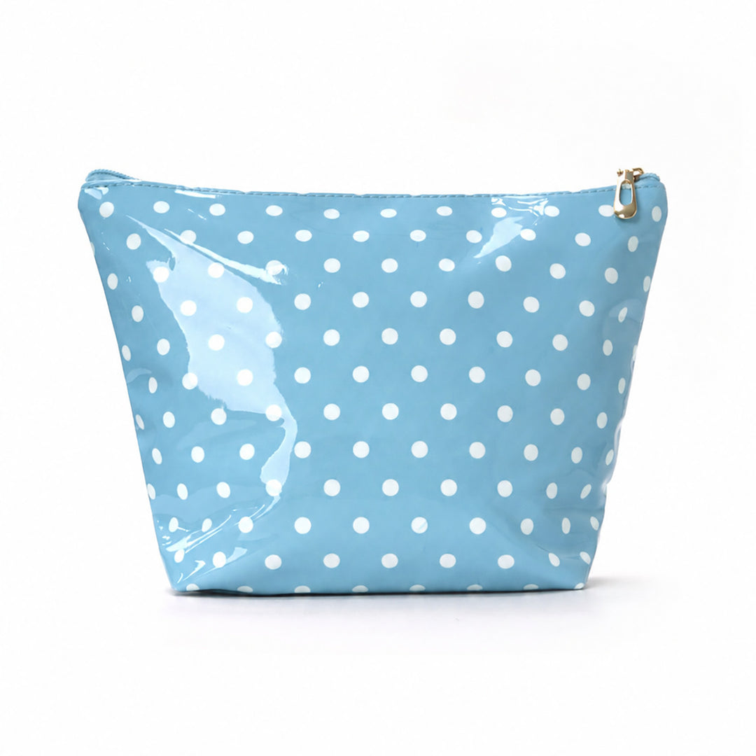 Water-repellent cosmetic bag with polka dot design Bowlift
