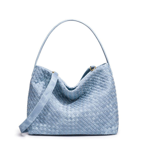 Contemporary Woven Hobo Bag Bowlift