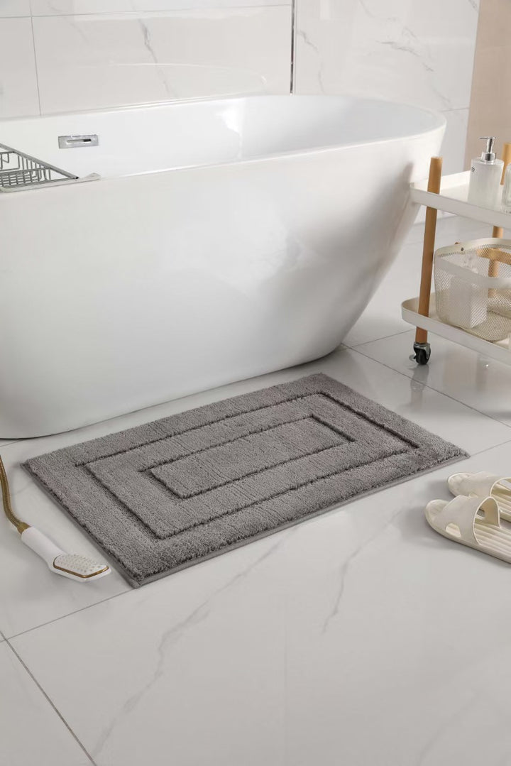 Plush Rectangular Bath Mat Bowlift