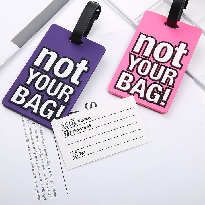 Unisex Luggage Tag with Eye-catching Message Bowlift