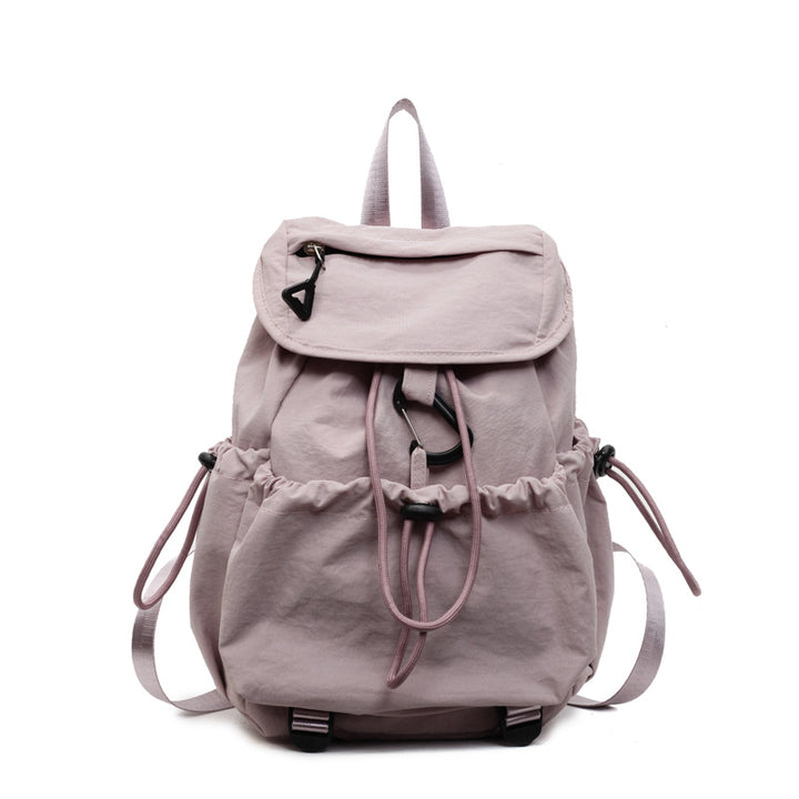 Leisure backpack with elastic drawstring and practical side pockets Bowlift