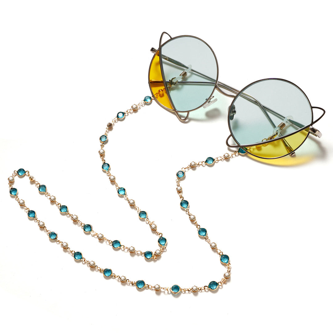 Decorative Crystal Eyewear Chain Bowlift