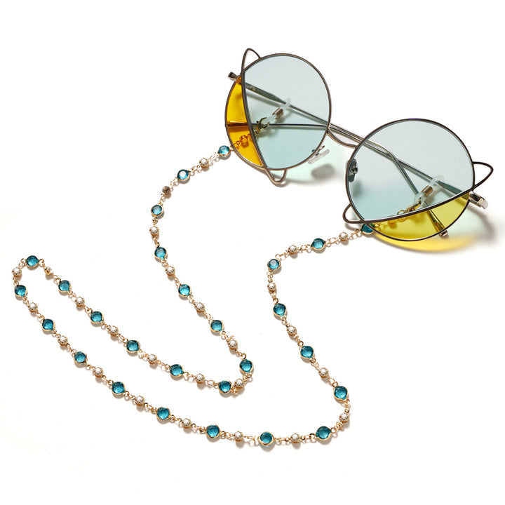 Decorative Crystal Eyewear Chain Bowlift