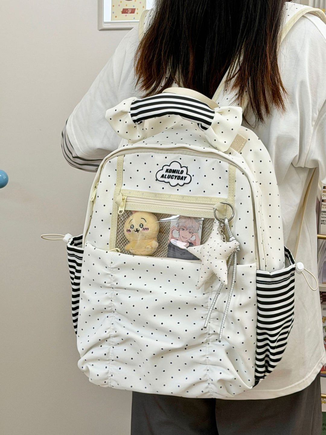 Decorative Polka Dot Backpack