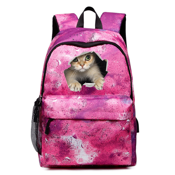 Cat-Themed Adventure Backpack Bowlift