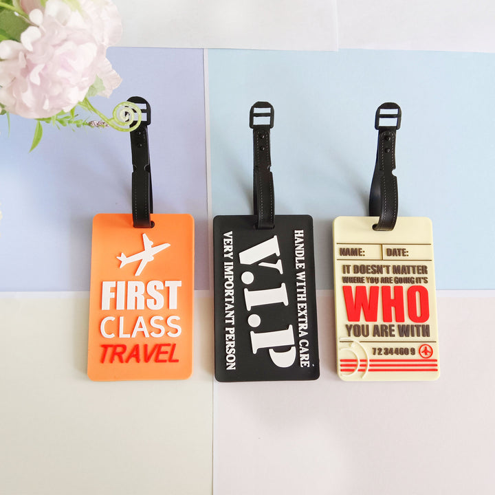 Unisex Luggage Tag with Airplane Design Bowlift