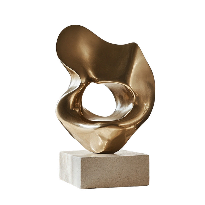 Modern Abstract Twisted Sculpture