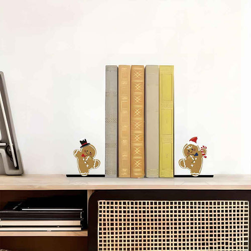 Gingerbread-Themed Bookends