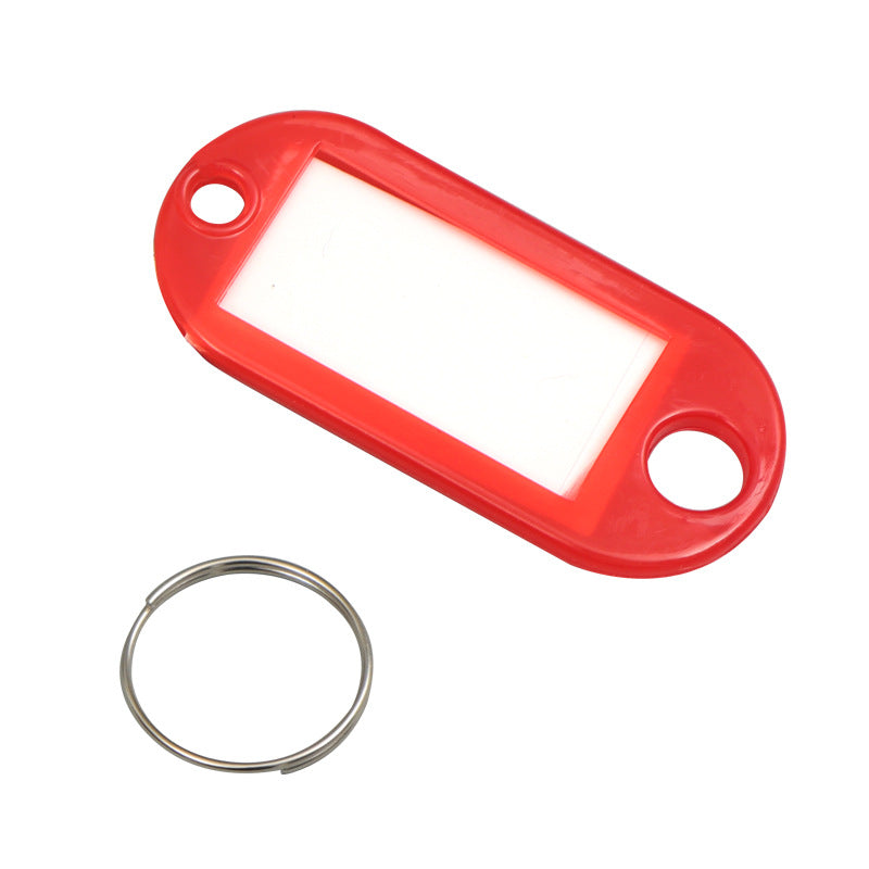 Unisex label tags with key ring and writable field Bowlift