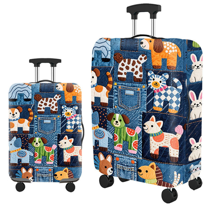 Unisex hard shell suitcase with a playful cat design Bowlift