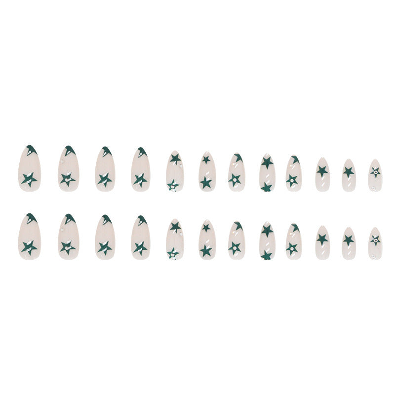Artistic Star Design Press-On Nail Tips Bowlift