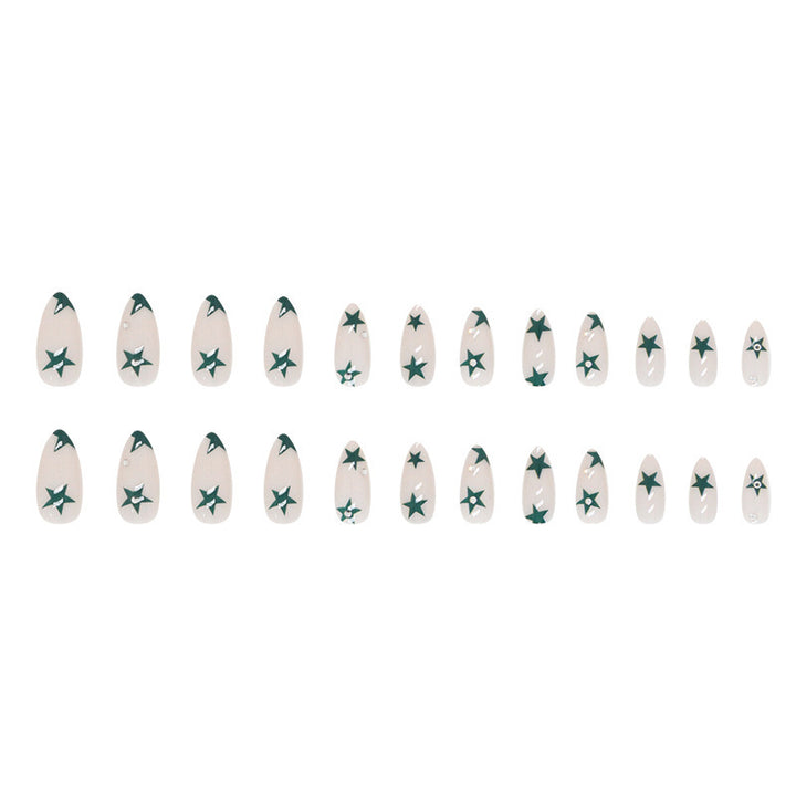 Artistic Star Design Press-On Nail Tips Bowlift