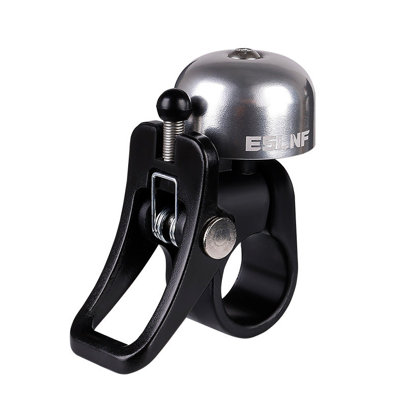 quick-release bicycle bell with ergonomic flip-lever clamp mount Bowlift