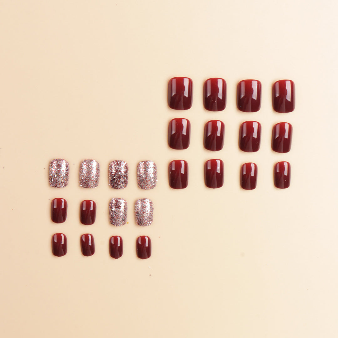 Glossy Gel Press-On Nail Set Bowlift