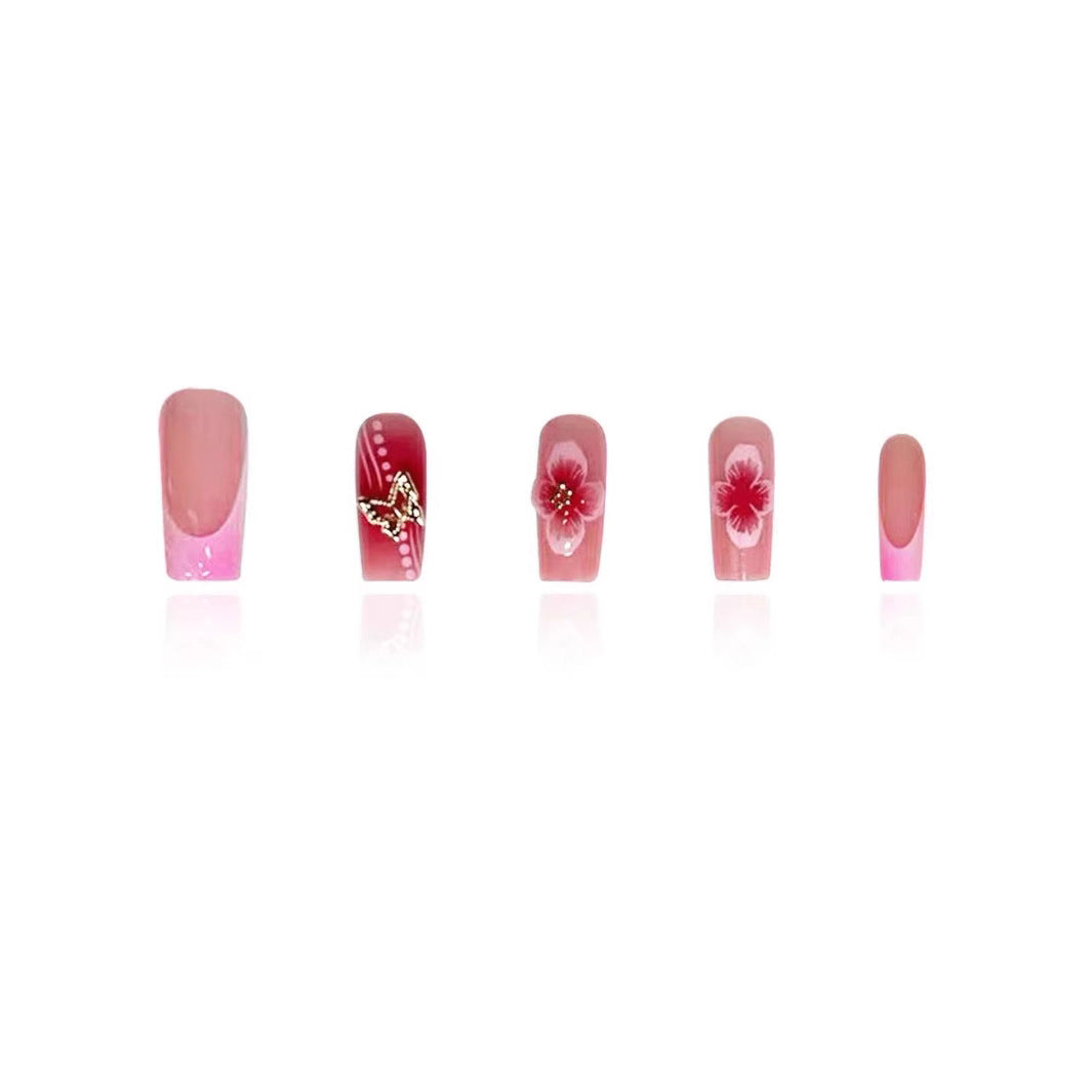 Artistic Floral Nail Enhancements Bowlift 1787977694
