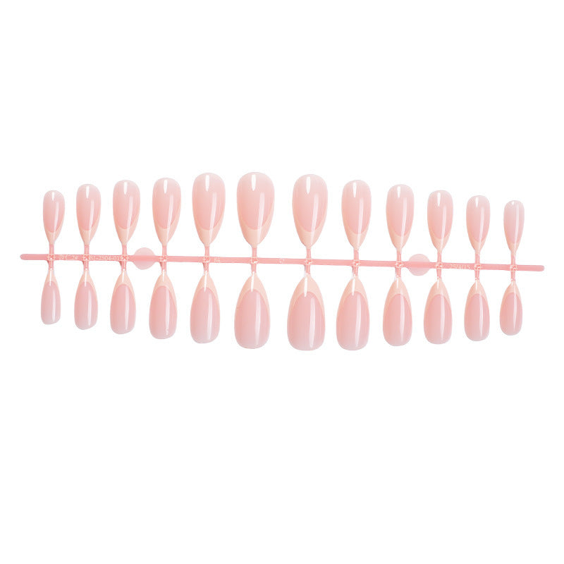 Artificial nail set with elegant French design Bowlift