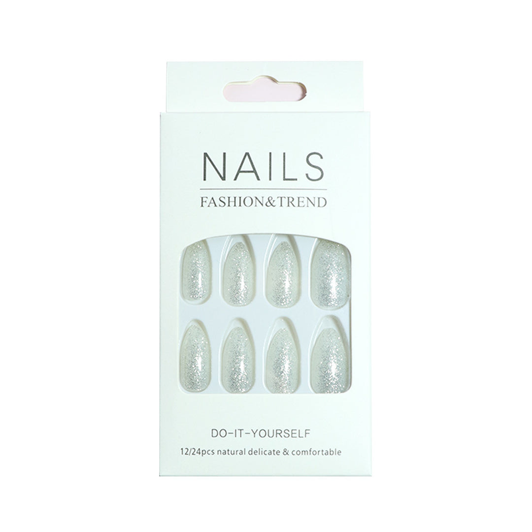 Sparkling Glamour Stiletto Press-On Nails Bowlift