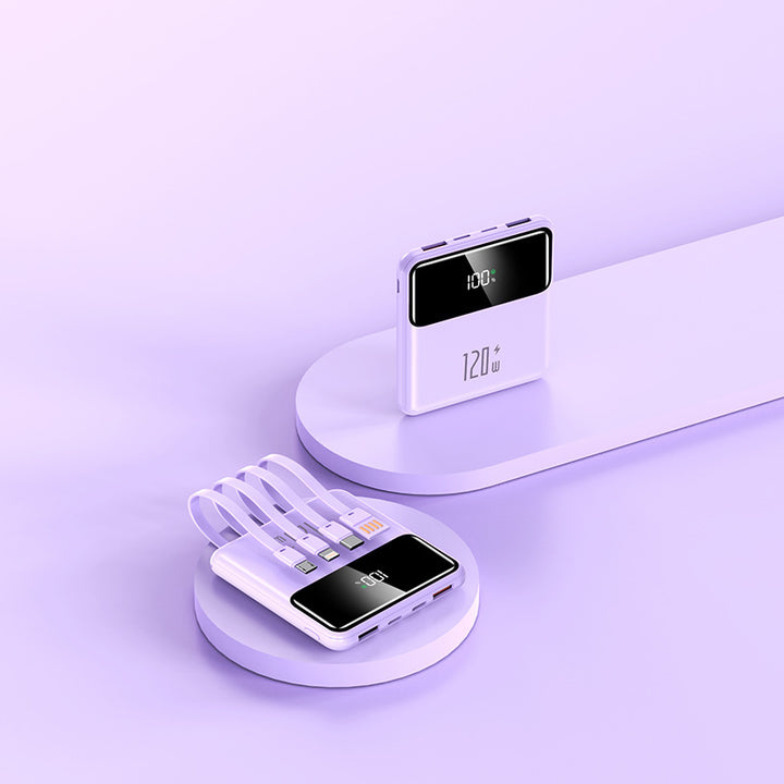Portable power bank with intelligent charging function and LCD display Bowlift