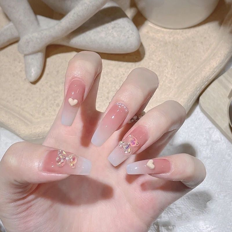 Artful Nail Art with Cute Bunny Pattern Cold Bowlift