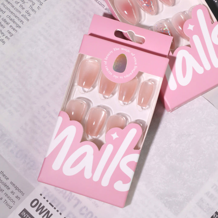 Artful Nail Extensions with Colorful Accents Bowlift