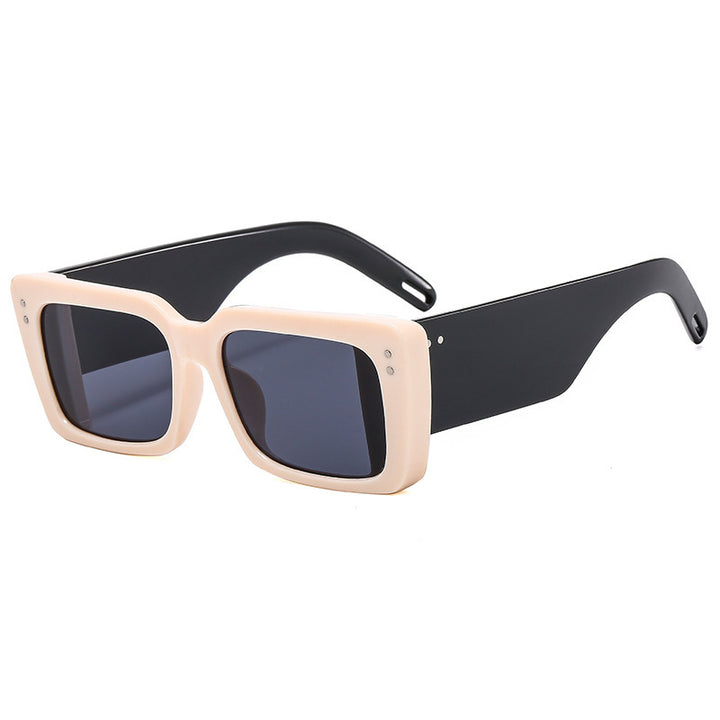 Women's Fashion Square Sunglasses with Elegant Frame Structure Bowlift