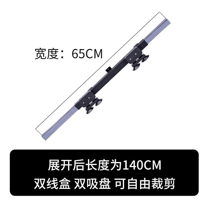 Unisex non-adjustable aluminum roof rack crossbar with double adjustable suction cups Bowlift