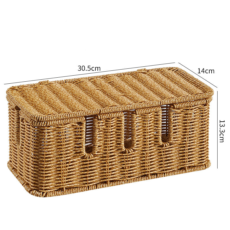 Handwoven Rectangular Storage Box Bowlift