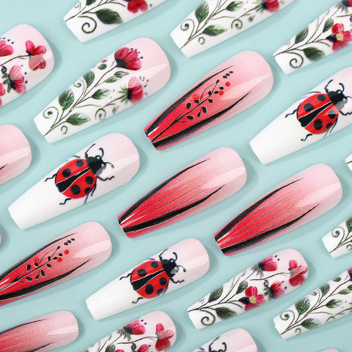 Creative Nail Art Set with Floral Motifs Bowlift