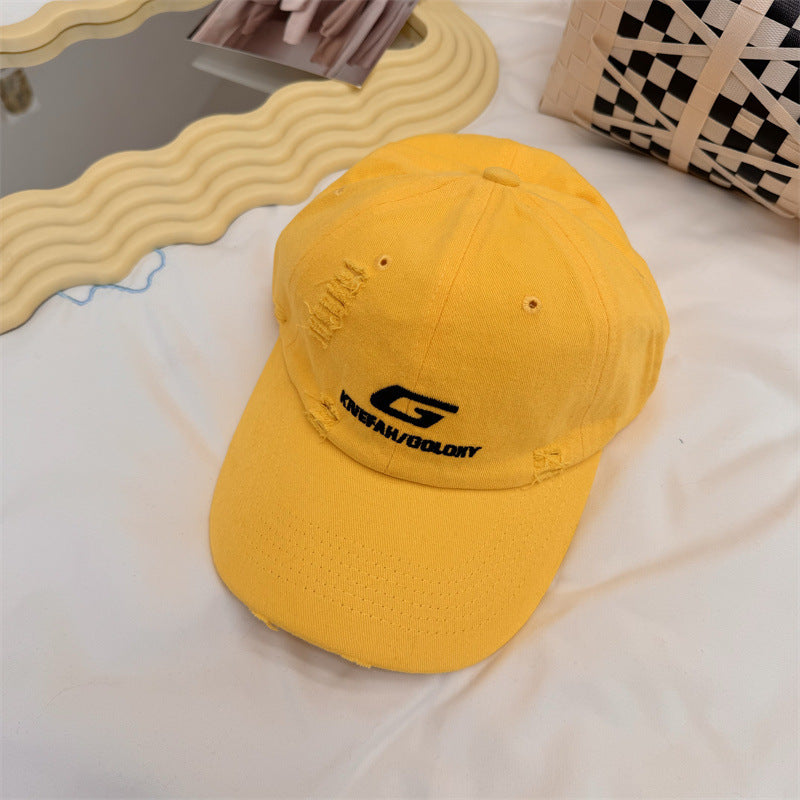 Men's Distressed Casual Baseball Cap Bowlift