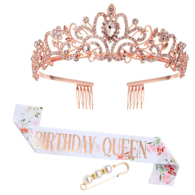 Women's Festive Crown with Elegant Sash Bowlift