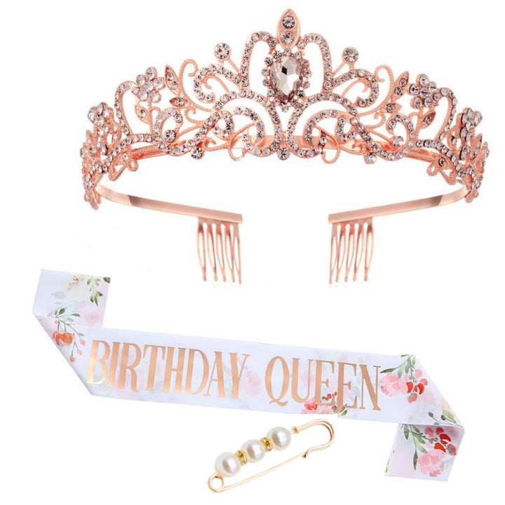 Women's Festive Crown with Elegant Sash Bowlift