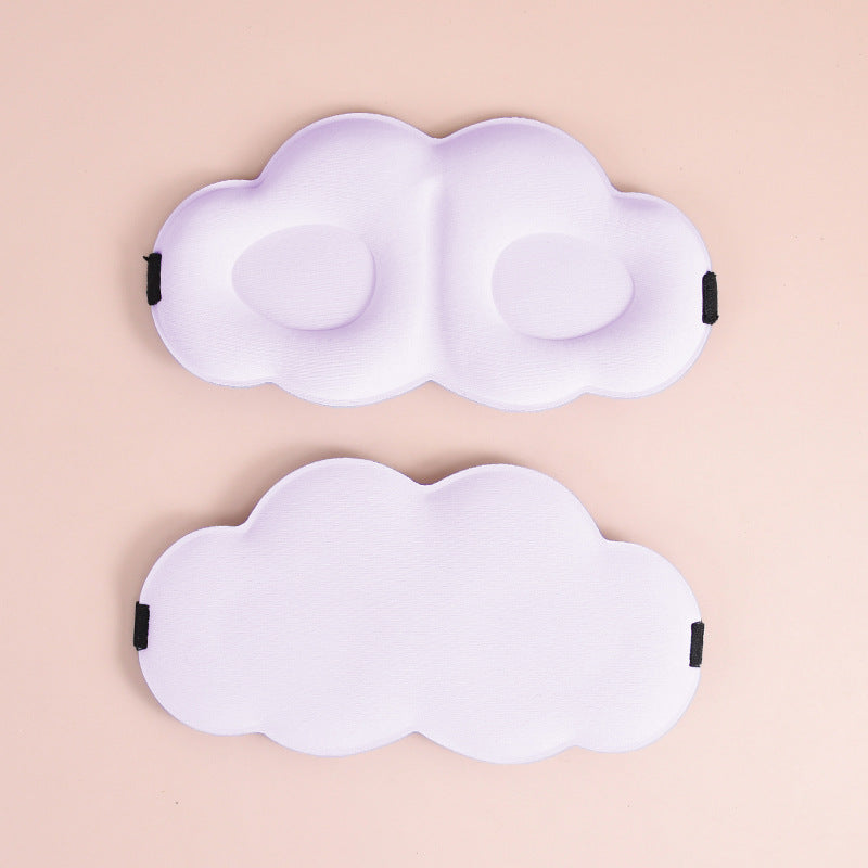 Women's cute cloud sleep mask made of memory foam with ergonomic padding and adjustable elastic band Bowlift