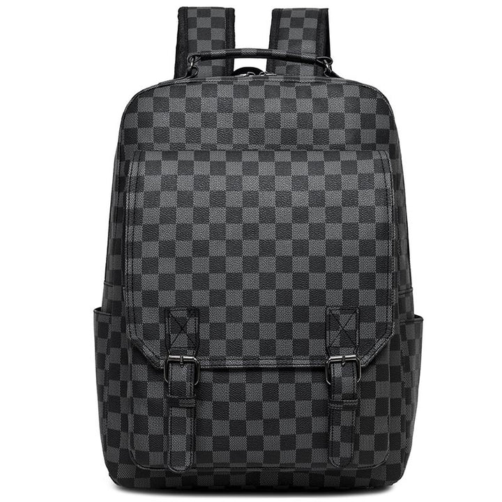 Stylish Checkerboard Laptop Backpack Bowlift