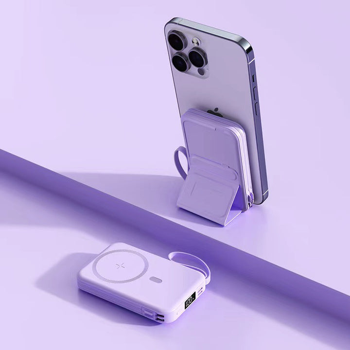 Portable power bank with magnetic mount and fast charging function Bowlift