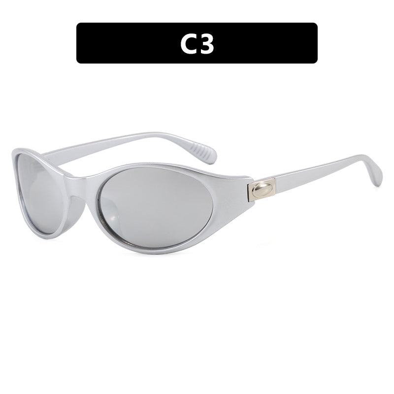 Ladies stylish sunglasses in elegant oval design with protective UV filter Bowlift
