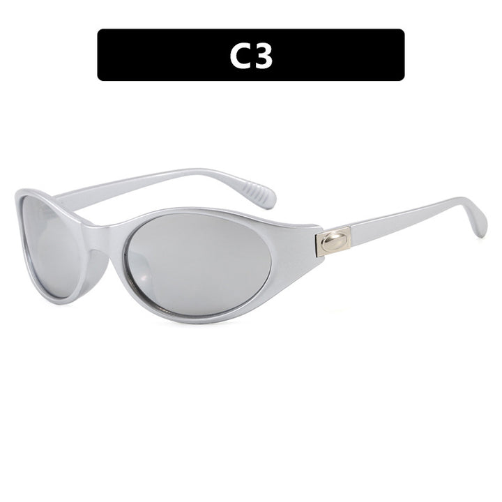 Ladies stylish sunglasses in elegant oval design with protective UV filter Bowlift