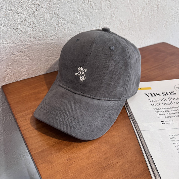 Relaxed Fit Cotton Cap with Unique Embroidery