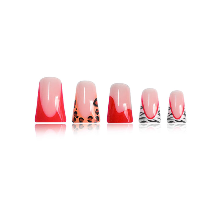 Artistic Press-On Nail Set with Unique Accents Bowlift