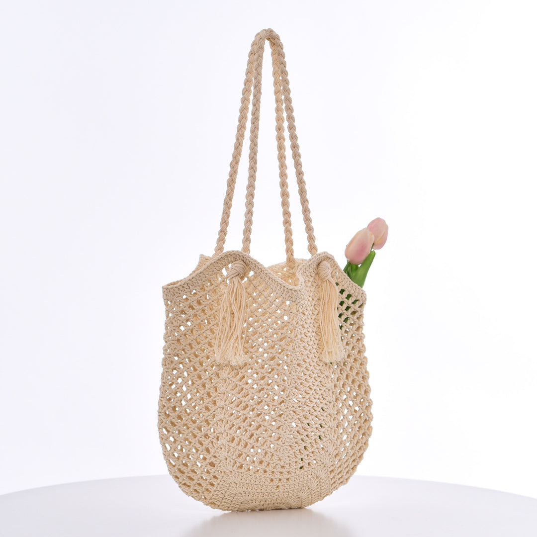 Handmade Macrame Beach Bag Bowlift