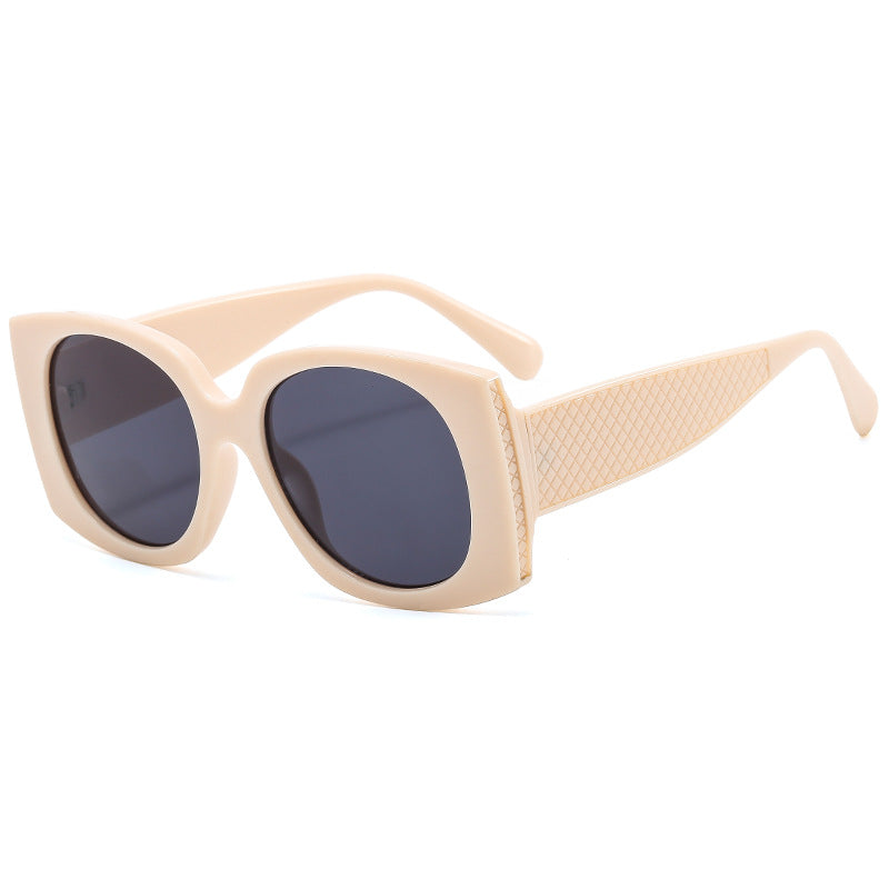 Women's fashionable oversized sunglasses with textured frame Bowlift