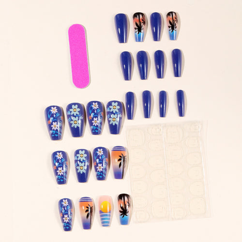 Tropical Sunset Nail Art Bowlift
