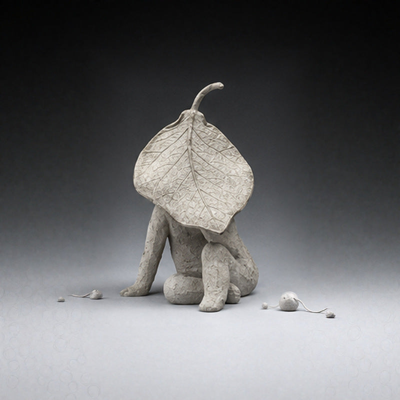Creative Leaf-Inspired Decorative Sculpture