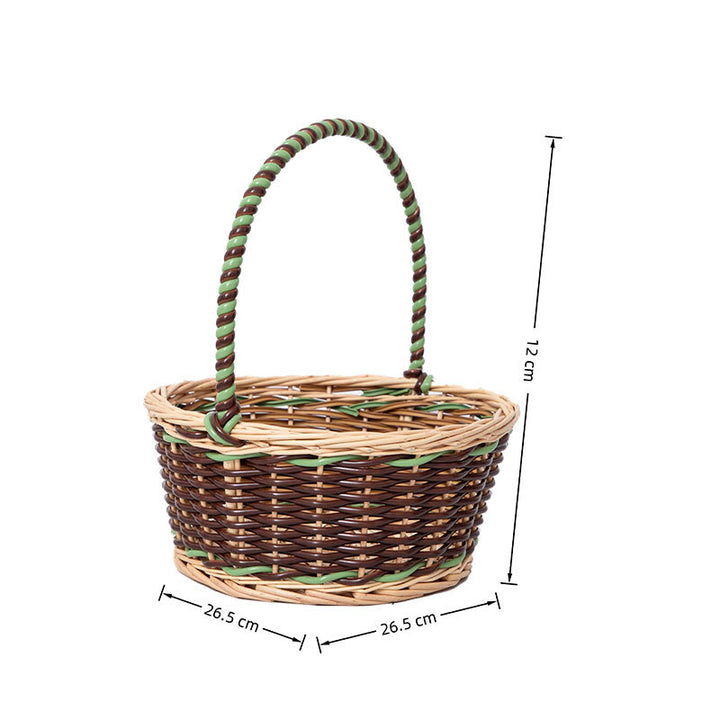 Decorative Woven Flower Basket Bowlift