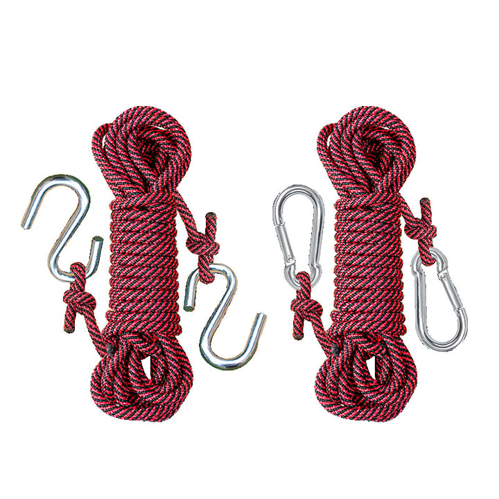 High-load abseiling rope with carabiner hook Bowlift