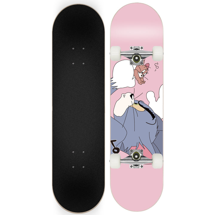 Skateboard with Galaxy Design Bowlift