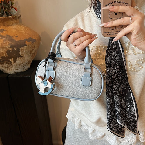 Textured Mini Handbag Bowlift