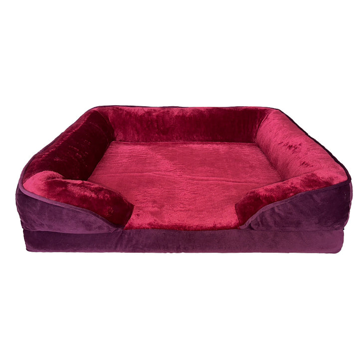 Plush Orthopedic Dog Bed with Supportive Side Walls