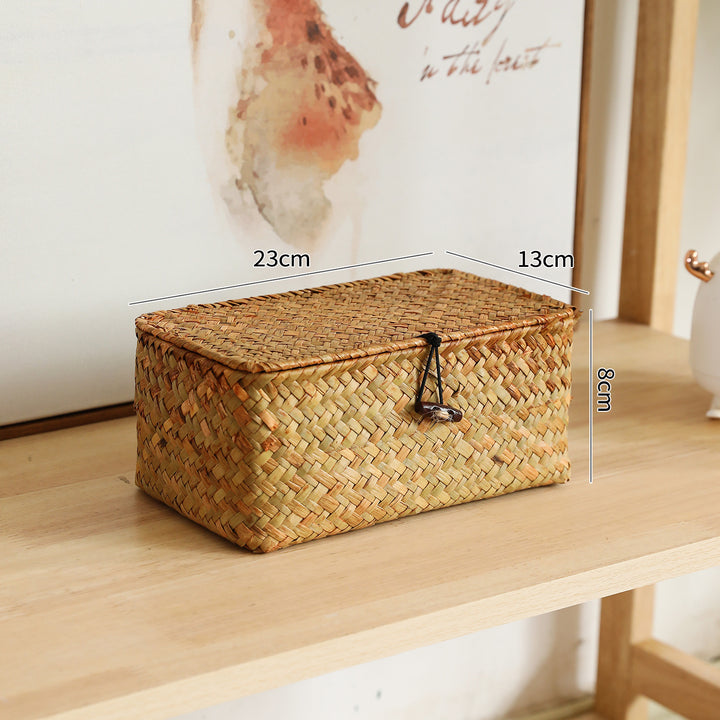 Handcrafted Oval Woven Storage Box Bowlift